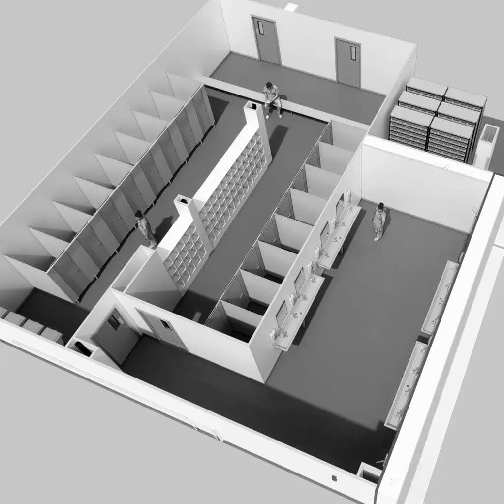 cleanroom public toilet design