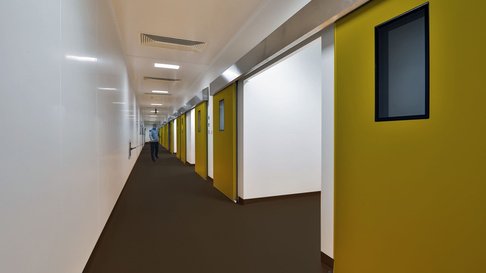cleanroom sliding doors design